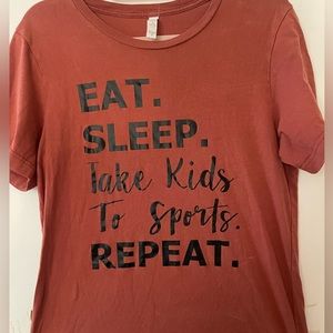 Cotton Tee-Shirt, Rusty Orange color, Size Medium